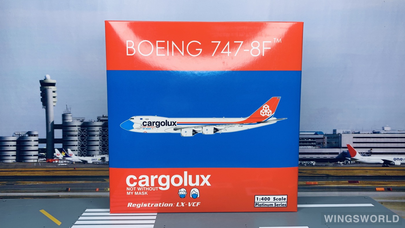 Phoenix 1:400 PH11638 Cargolux 卢森堡货运航空 Boeing 747-8F LX-VCF