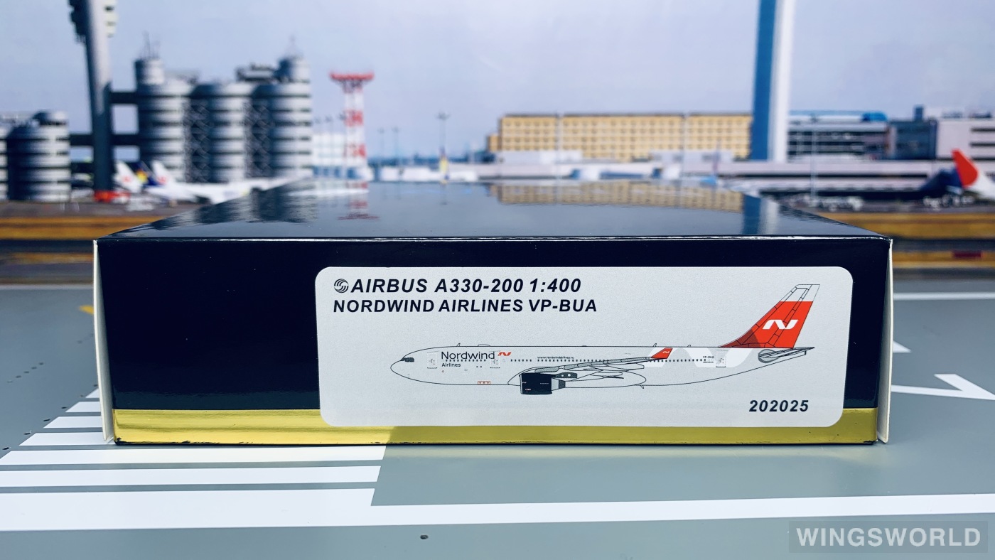Pandamodel 1:400 202025 Nordwind Airlines 北风航空 Airbus A330-200 VP-BUA