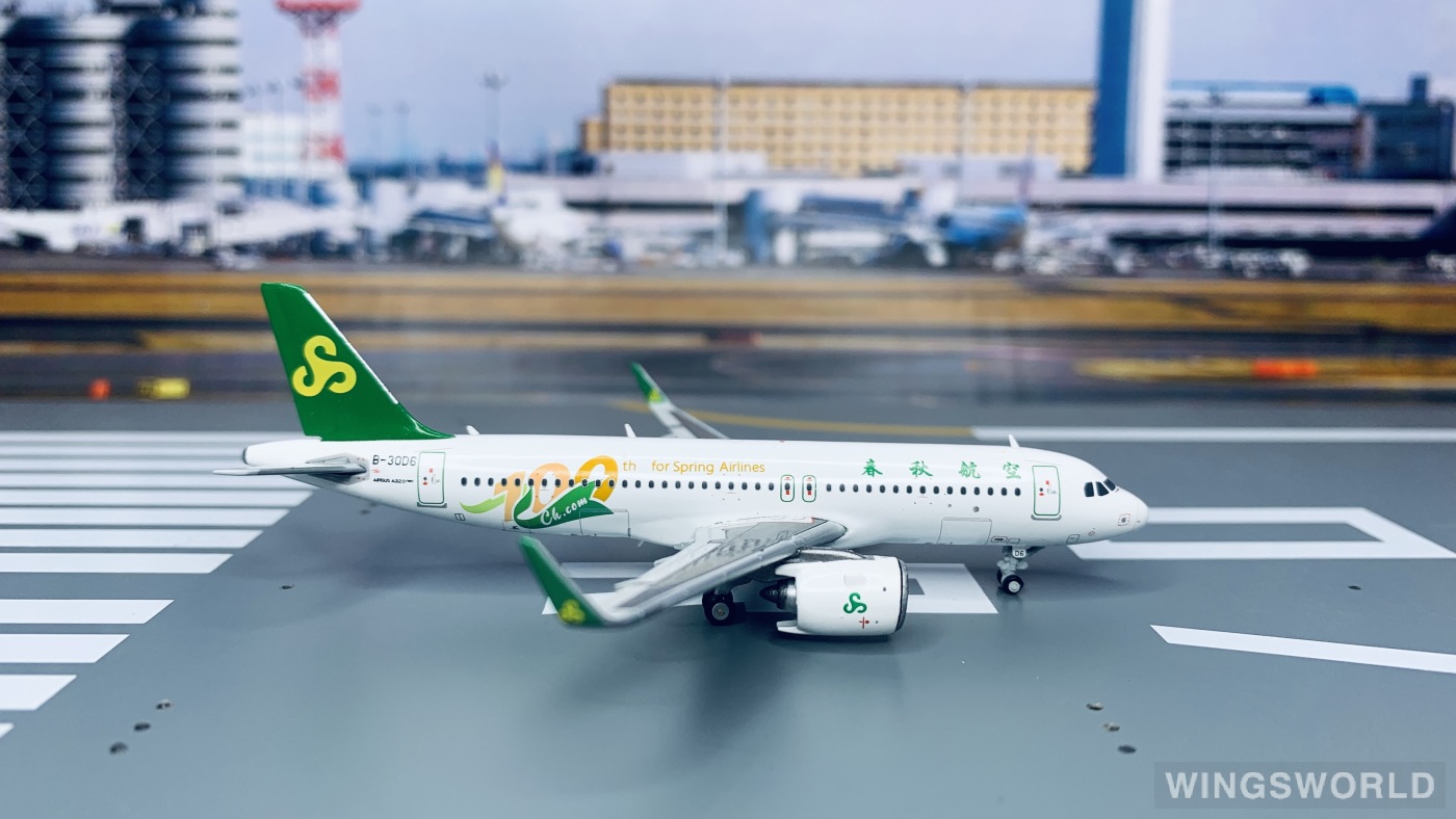 JC Wings 1:400 LH4165 Spring Airlines 春秋航空 Airbus A320neo B-30D6