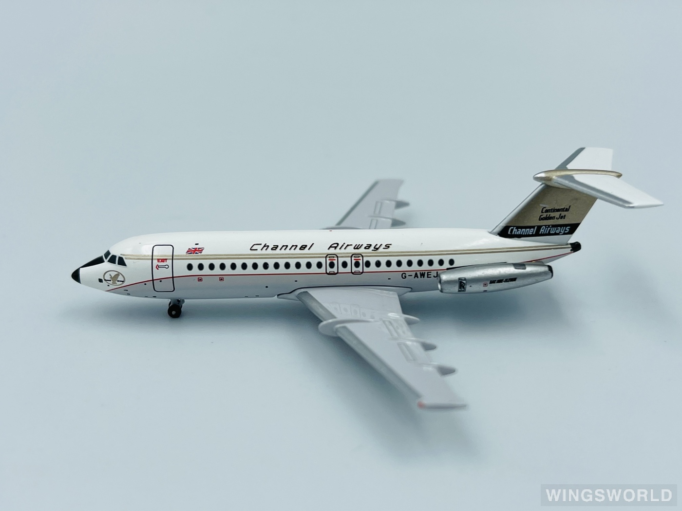AeroClassics 1:400 ACGAWEJ Channel Airways BAC 111 G-AWEJ