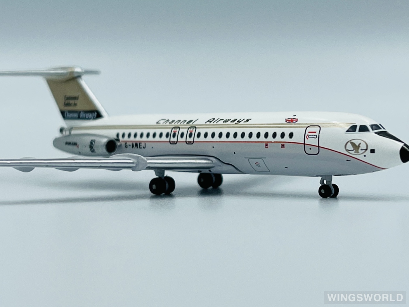 AeroClassics 1:400 ACGAWEJ Channel Airways BAC 111 G-AWEJ