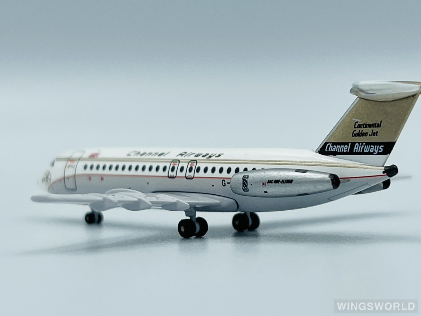 AeroClassics 1:400 ACGAWEJ Channel Airways BAC 111 G-AWEJ