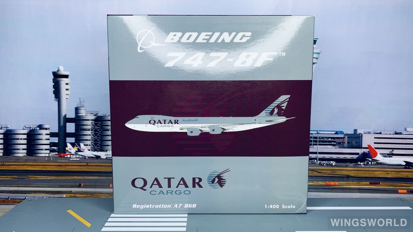 Phoenix 1:400 PH04159 Qatar 卡塔尔航空 Boeing 747-8F A7-BGB