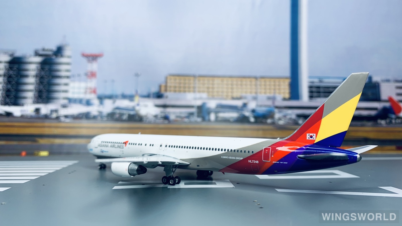 Phoenix 1:400 PH11663 Asiana 韩亚航空 Boeing 767-300ER HL7248