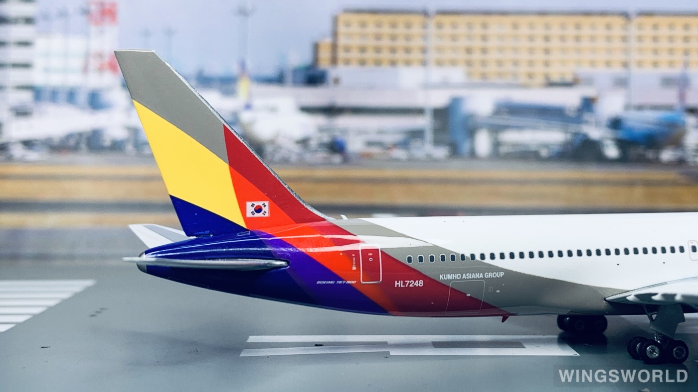 Phoenix 1:400 PH11663 Asiana 韩亚航空 Boeing 767-300ER HL7248