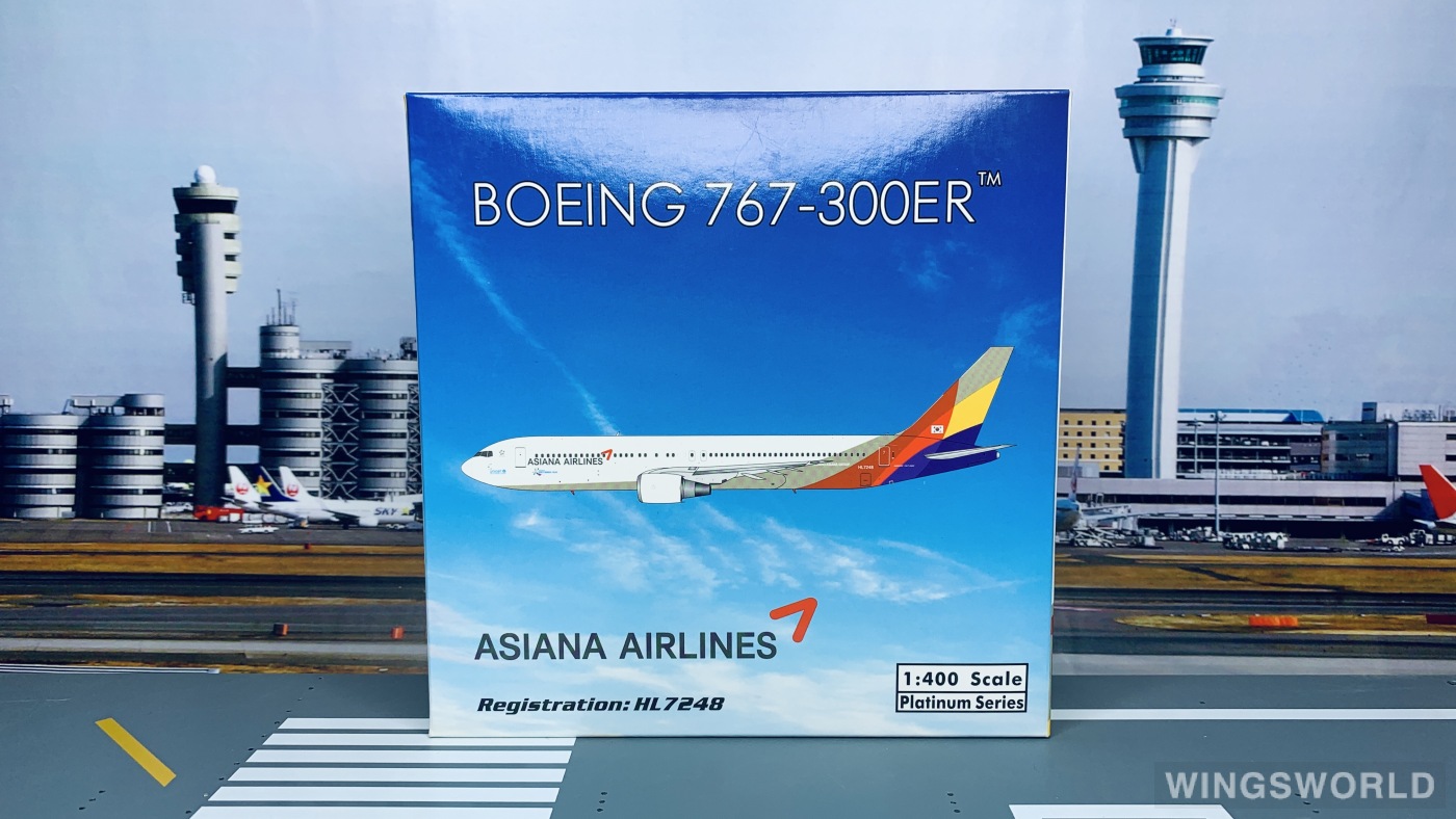 Phoenix 1:400 PH11663 Asiana 韩亚航空 Boeing 767-300ER HL7248