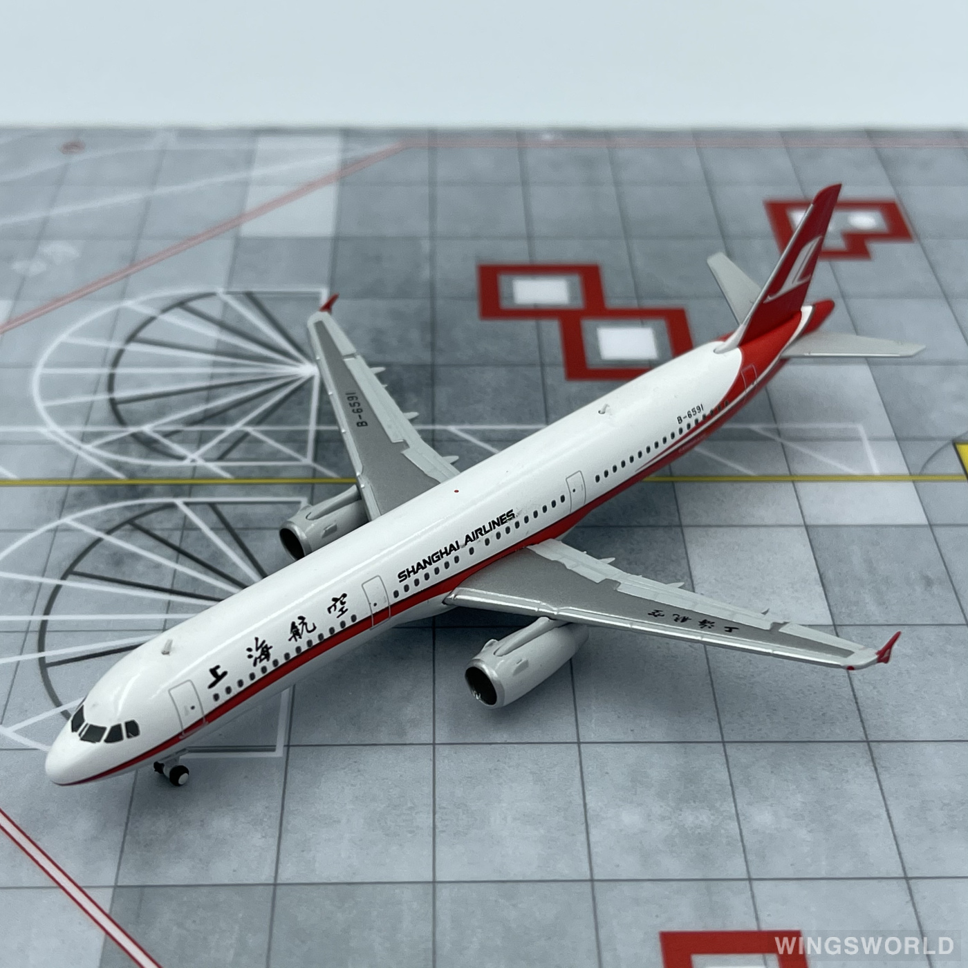 JC Wings 1:400 JCCSHSET Shanghai Airlines 上海航空 Airbus A321 B-6591
