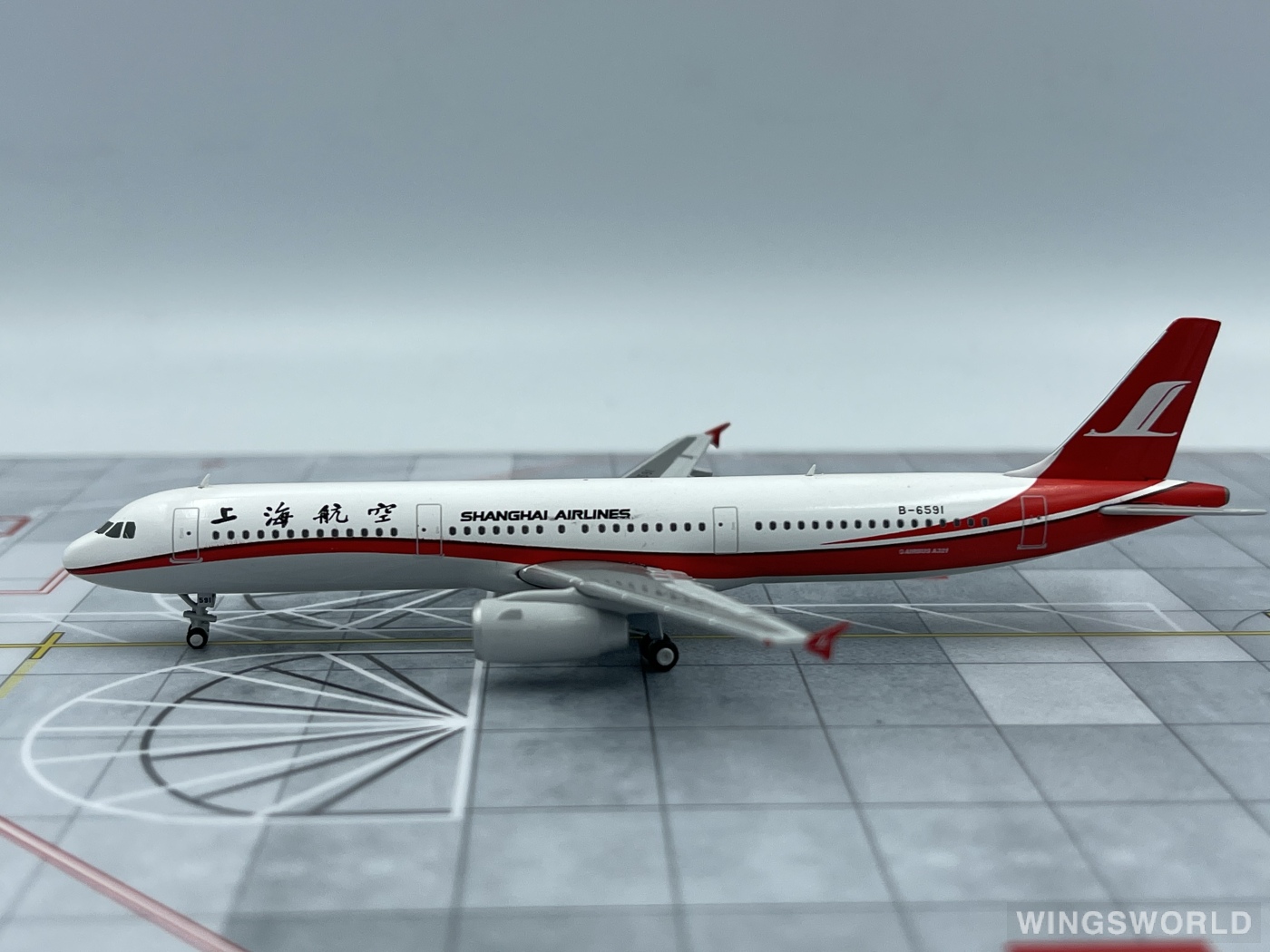 JC Wings 1:400 JCCSHSET Shanghai Airlines 上海航空 Airbus A321 B-6591