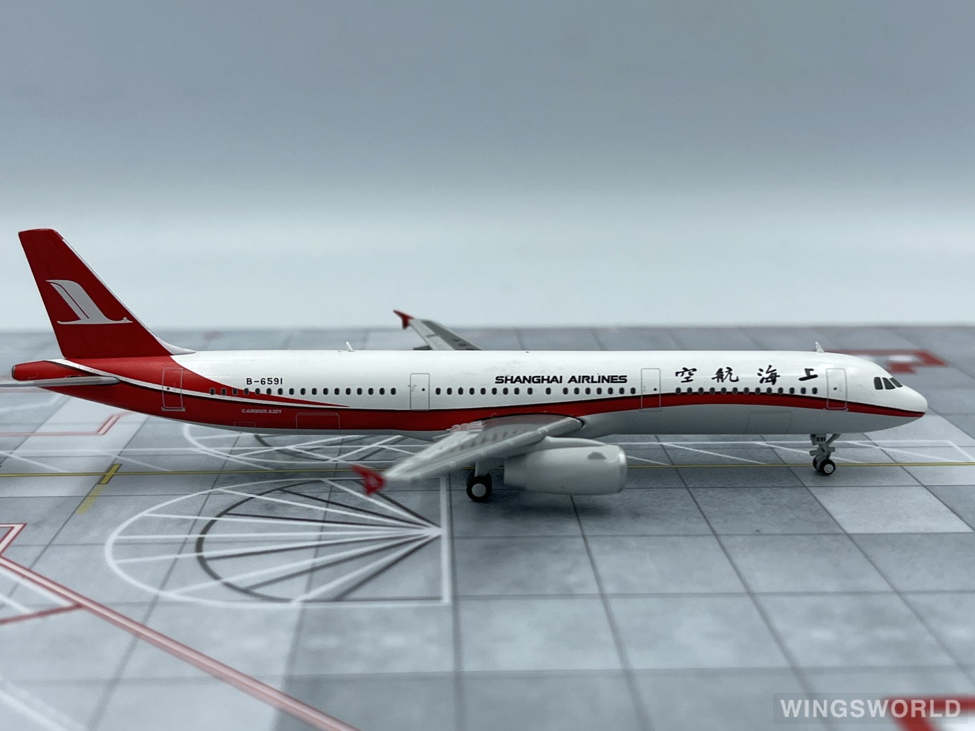 JC Wings 1:400 JCCSHSET Shanghai Airlines 上海航空 Airbus A321 B-6591