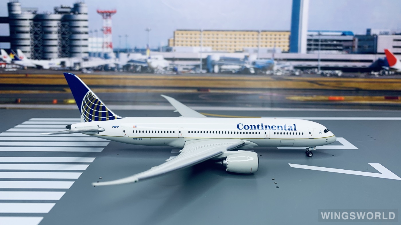 Geminijets 1:400 GJCOA664 Continental Airlines 美国大陆航空 Boeing 787-8 N787CO