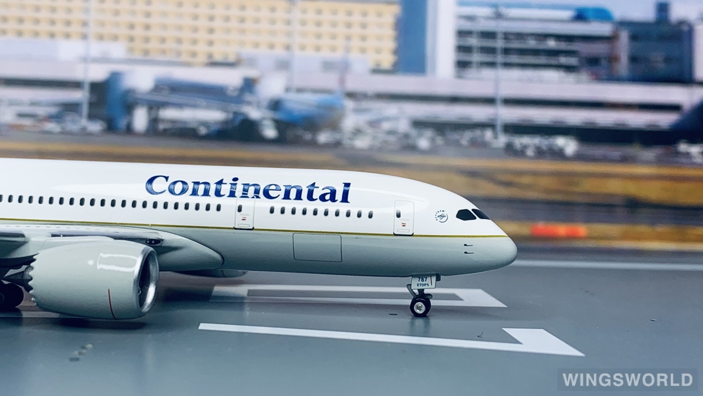Geminijets 1:400 GJCOA664 Continental Airlines 美国大陆航空 Boeing 787-8 N787CO