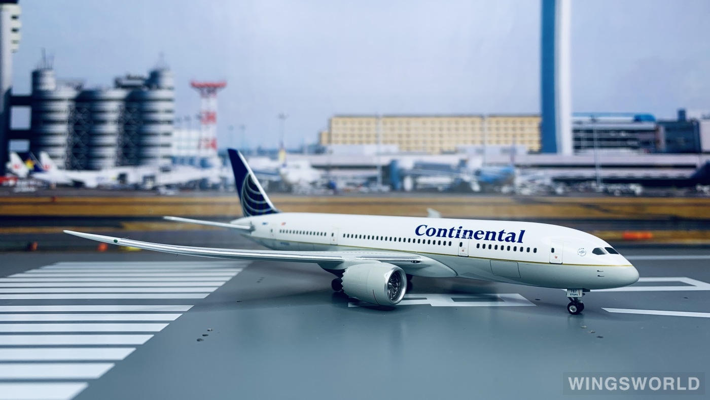 Geminijets 1:400 GJCOA664 Continental Airlines 美国大陆航空 Boeing 787-8 N787CO