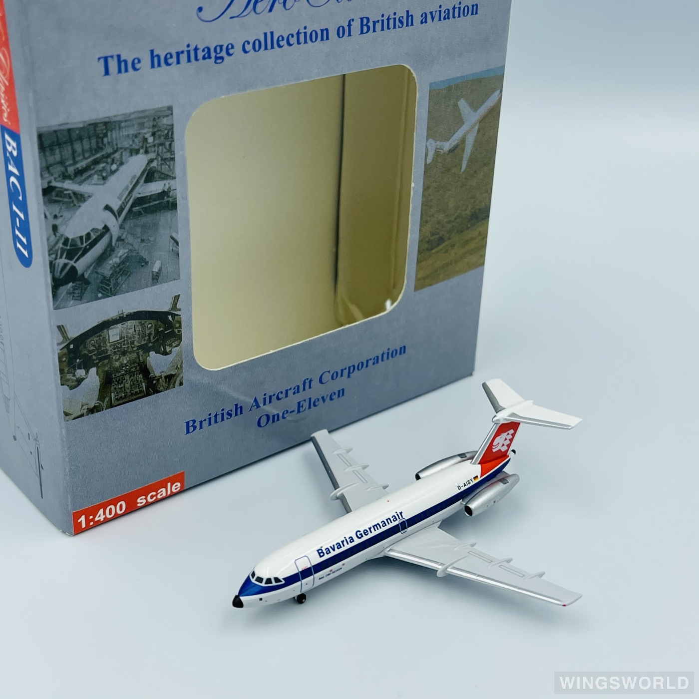 AeroClassics 1:400 ACDAISY Bavaria Germanair BAC 111 D-AISY