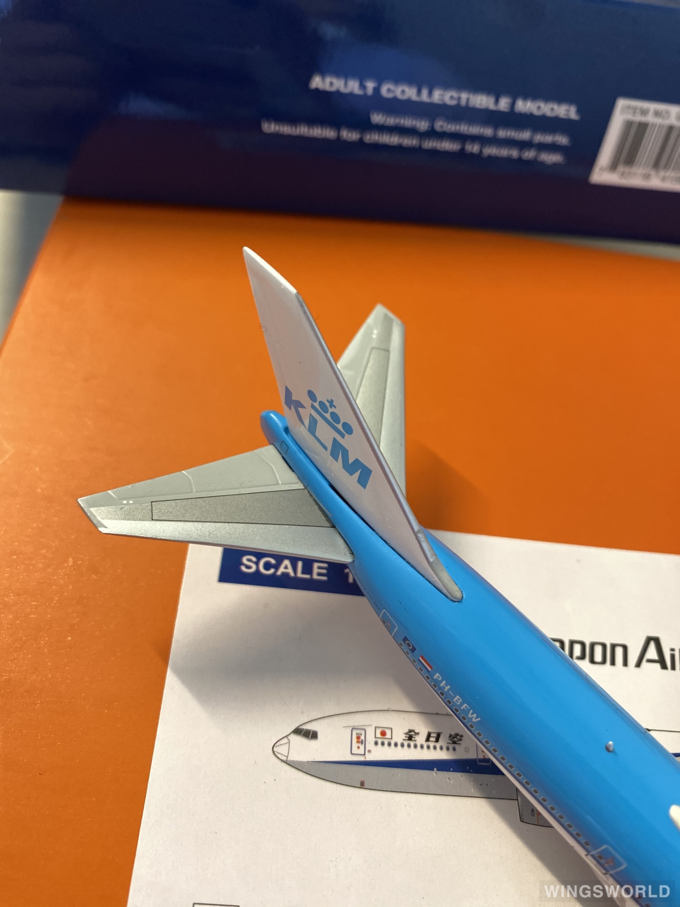 Geminijets 1:400 GJKLM1592 KLM 荷兰皇家航空 Boeing 747-400 PH-BFW