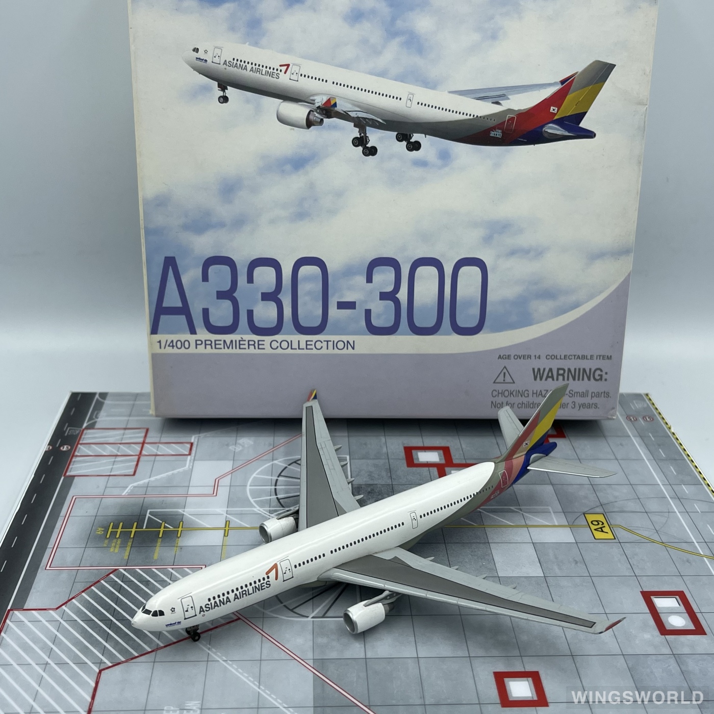 Dragon Models 1:400 55996 Asiana 韩亚航空 Airbus A330-300 F-WWYE / HL7747