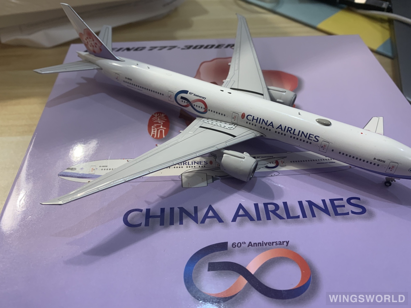 JC Wings 1:400 XX4178 China Airlines 中华航空 Boeing 777-300ER B-18006