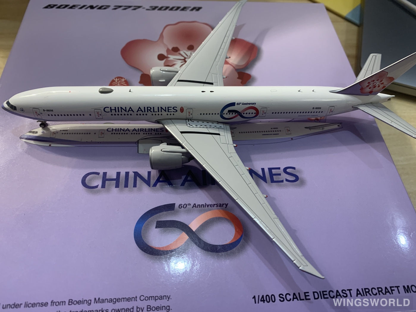 JC Wings 1:400 XX4178 China Airlines 中华航空 Boeing 777-300ER B-18006