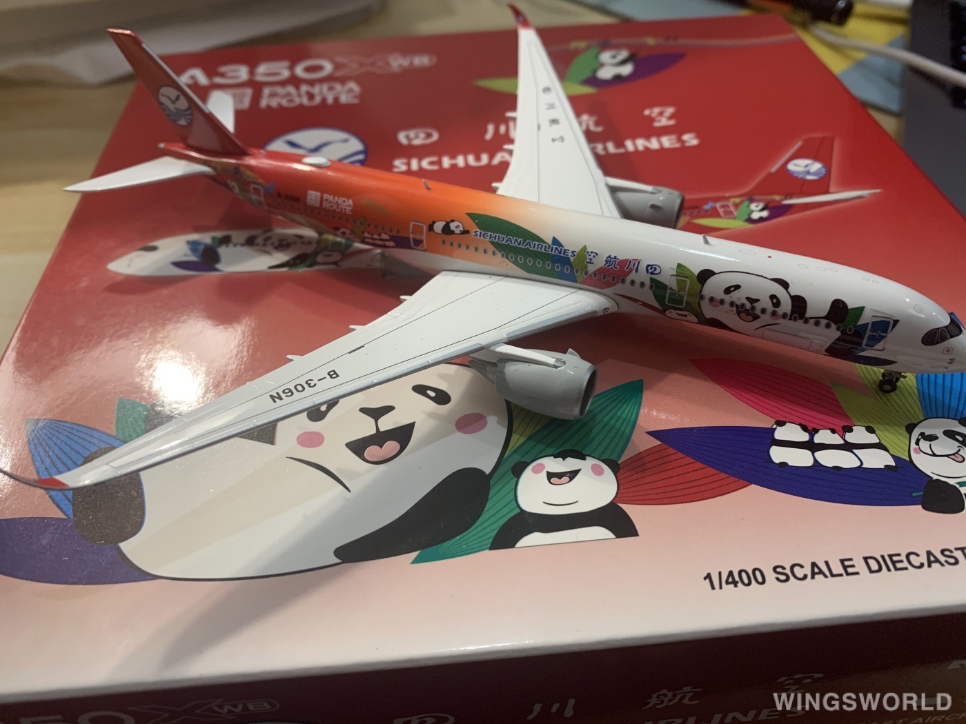 JC Wings 1:400 LH4145 Sichuan Airlines 四川航空 Airbus A350-900 B-306N