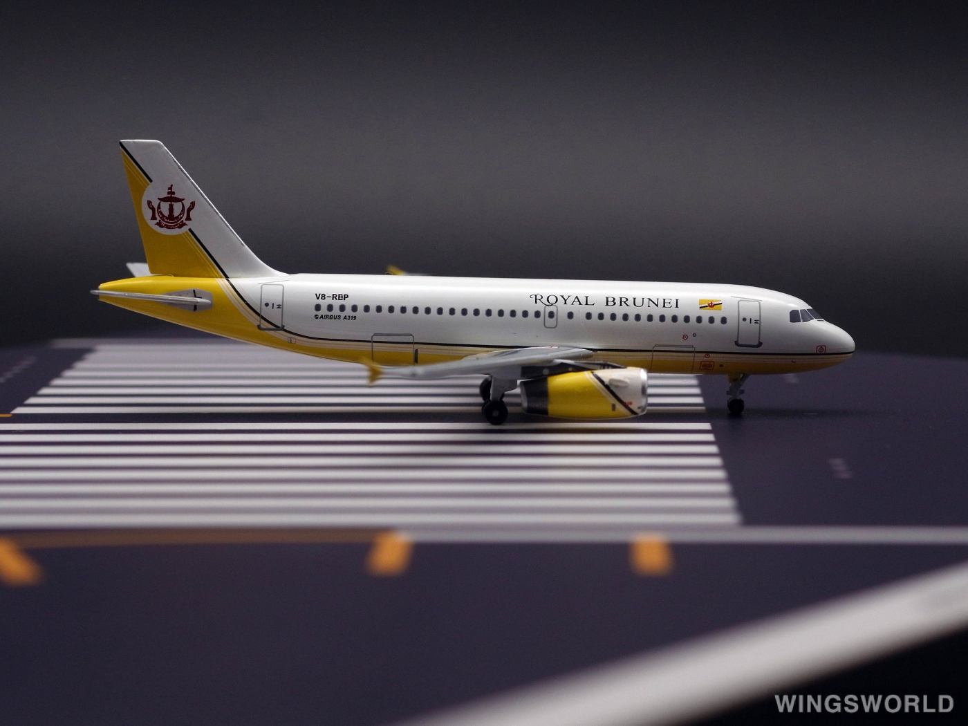 AeroClassics 1:400 AC19149 Royal Brunei 文莱皇家航空 Airbus A319 V8-RBP