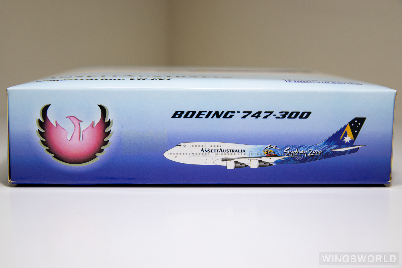 Phoenix 1:400 PH10303 Ansett 澳洲安捷航空 Boeing 747-300 VH-INJ
