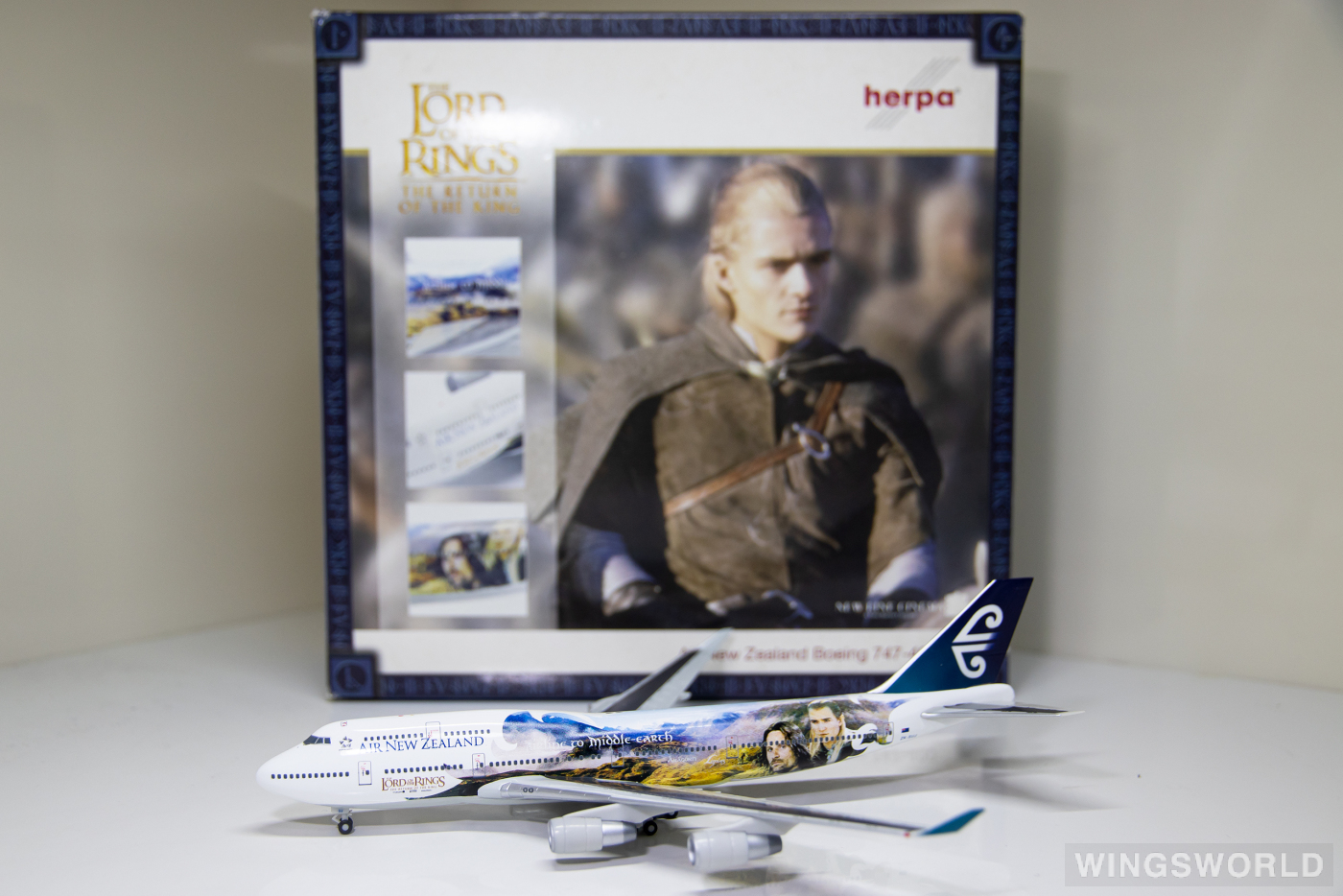 Herpa 1:400 560788 Air New Zealand 新西兰航空 Boeing 747-400 ZK-SUJ