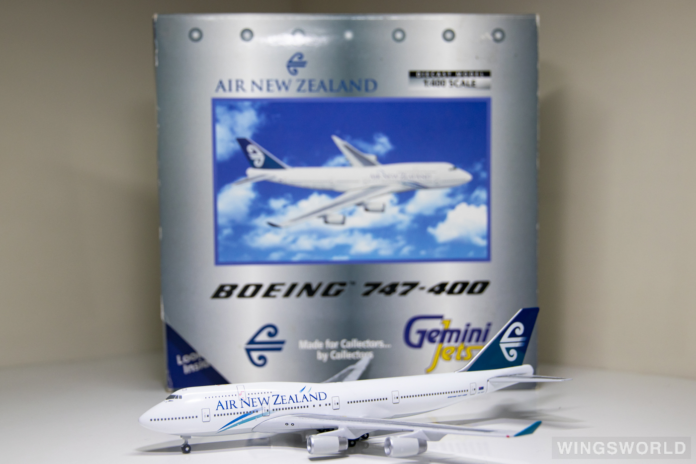 Geminijets 1:400 GJANZ067 Air New Zealand 新西兰航空 Boeing 747-400 ZK-NBT