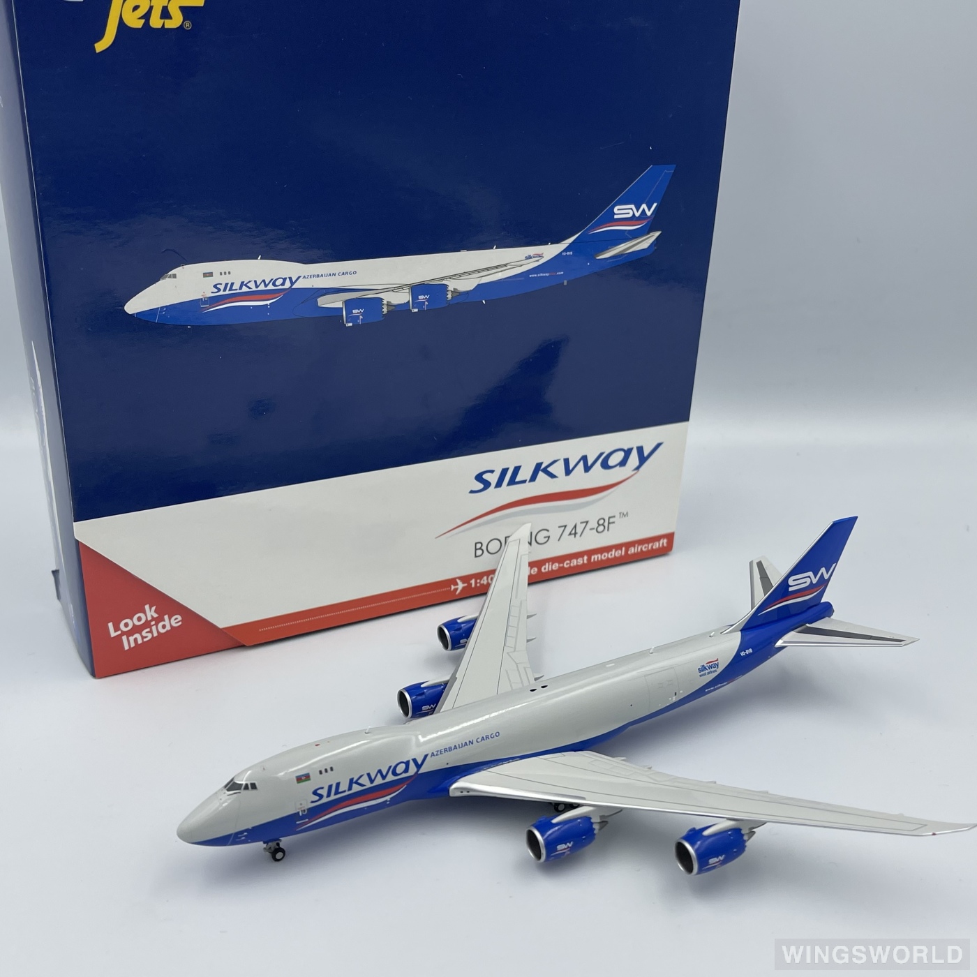 Geminijets 1:400 GJAZQ1553 Silk Way Airlines 丝绸之路航空 Boeing 747-8F VQ-BVB