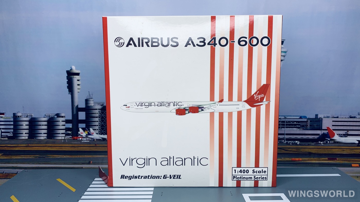 Phoenix 1:400 PH10644 Virgin Atlantic Airways 维珍航空 Airbus A340-600 G-VEIL