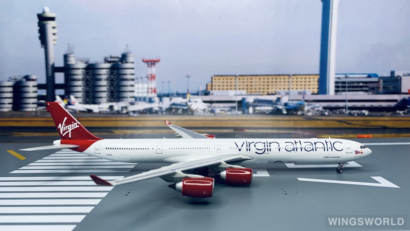 Phoenix 1:400 PH10644 Virgin Atlantic Airways 维珍航空 Airbus A340-600 G-VEIL