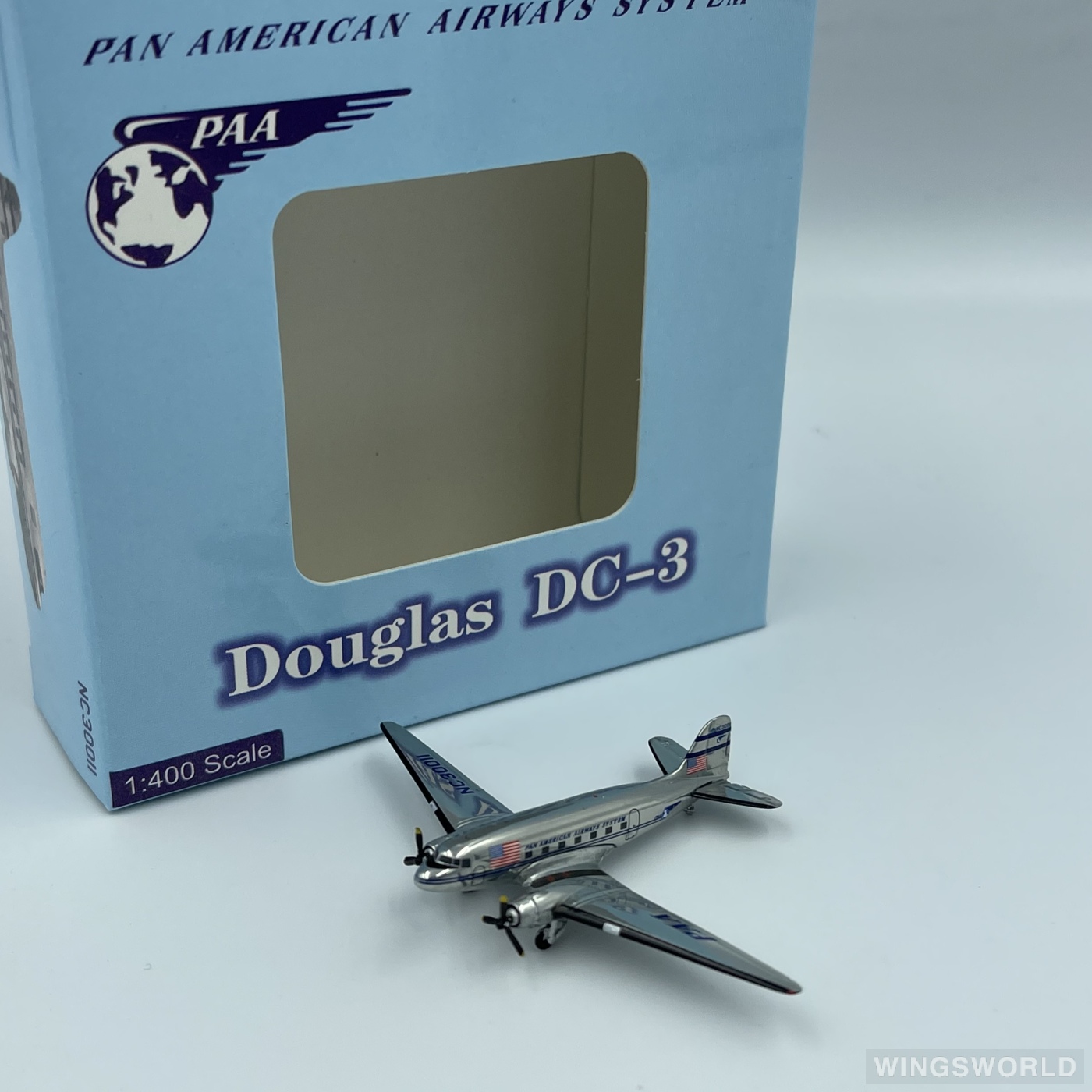 AeroClassics 1:400 PAAMCNC30011 Pan Am 泛美航空 Douglas DC-3 NC30011
