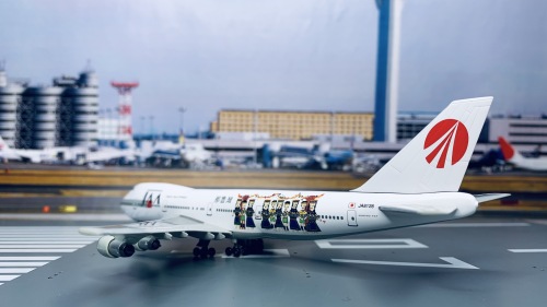 Japan Asia Airways 日本亚细亚航空 Boeing 747-100 JA8128 那鲁湾 55372 Dragon Models 1:400