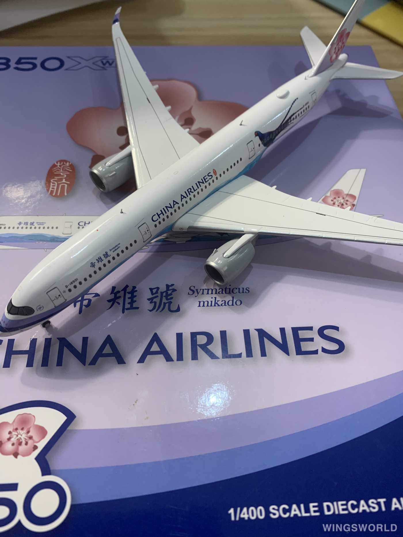 JC Wings 1:400 XX4724 China Airlines 中华航空 Airbus A350-900 B-18901