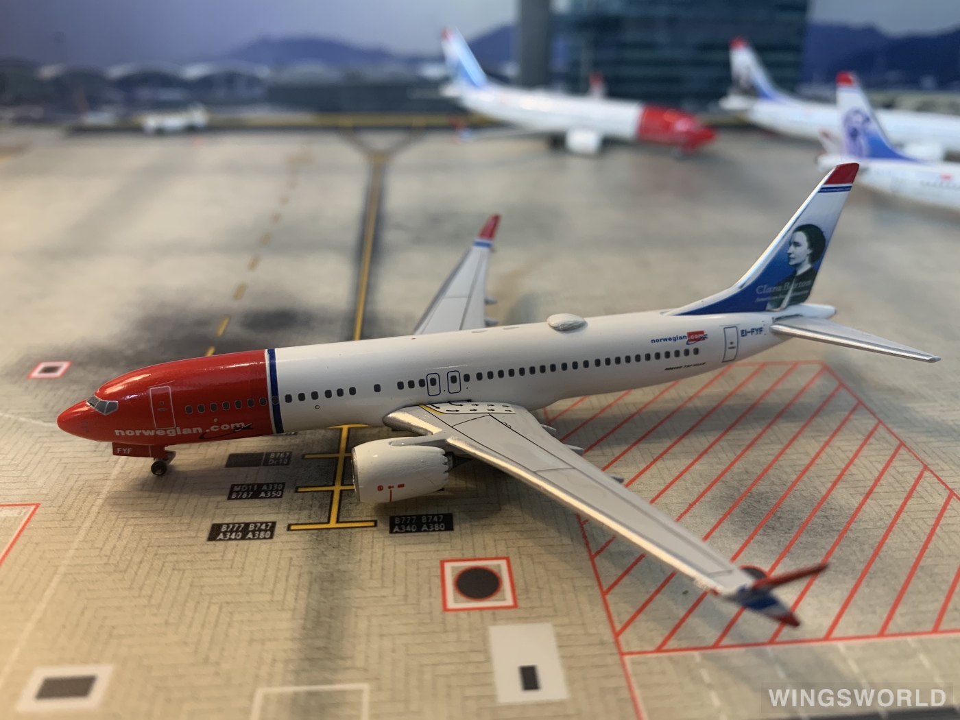 AeroClassics 1:400 AC419356 Norwegian Air Shuttle 挪威航空 Boeing 737 MAX 8 EI-FYF