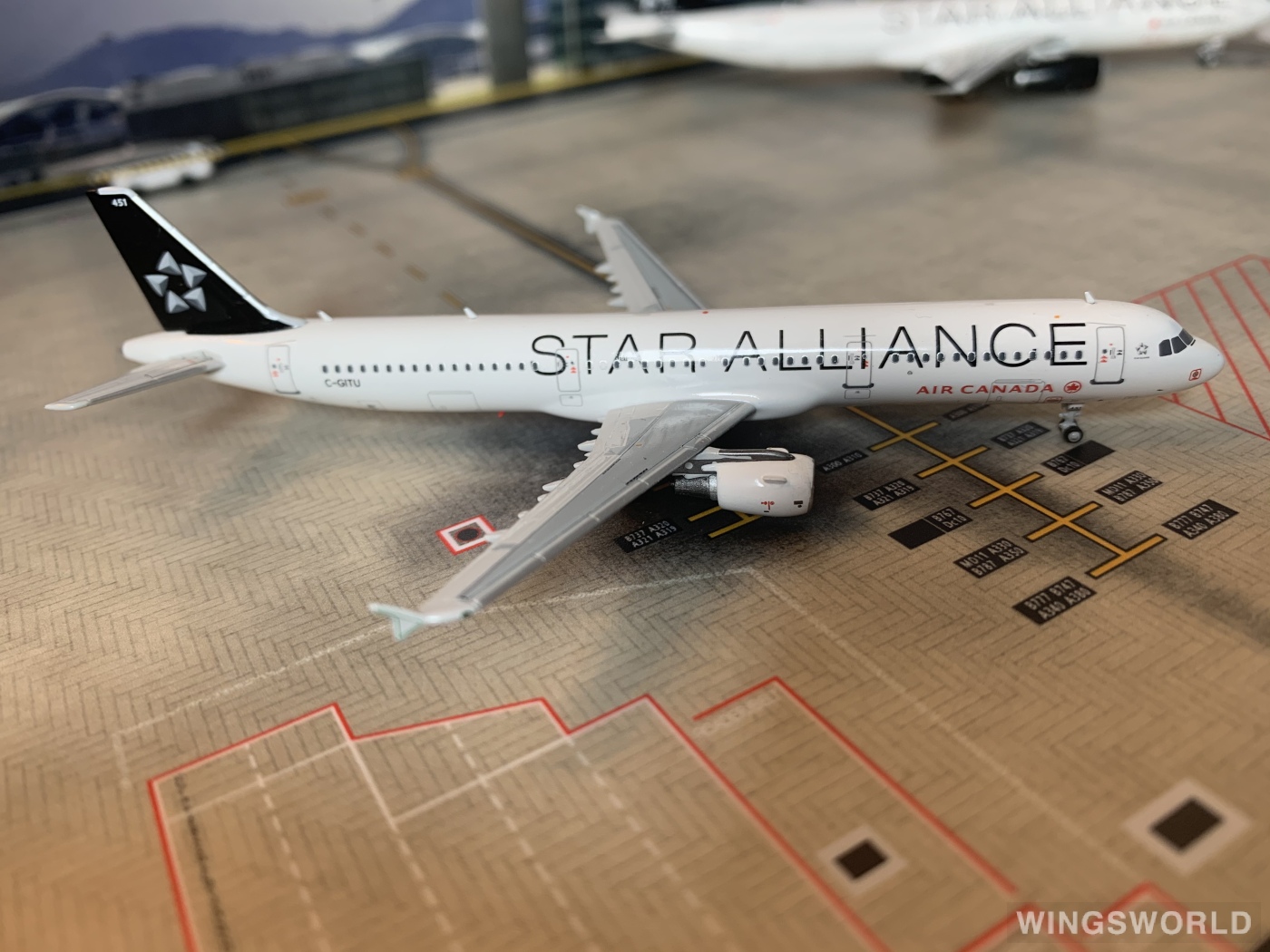HYJLwings 1:400 HYJL81035 Air Canada 加拿大航空 Airbus A321 C-GITU