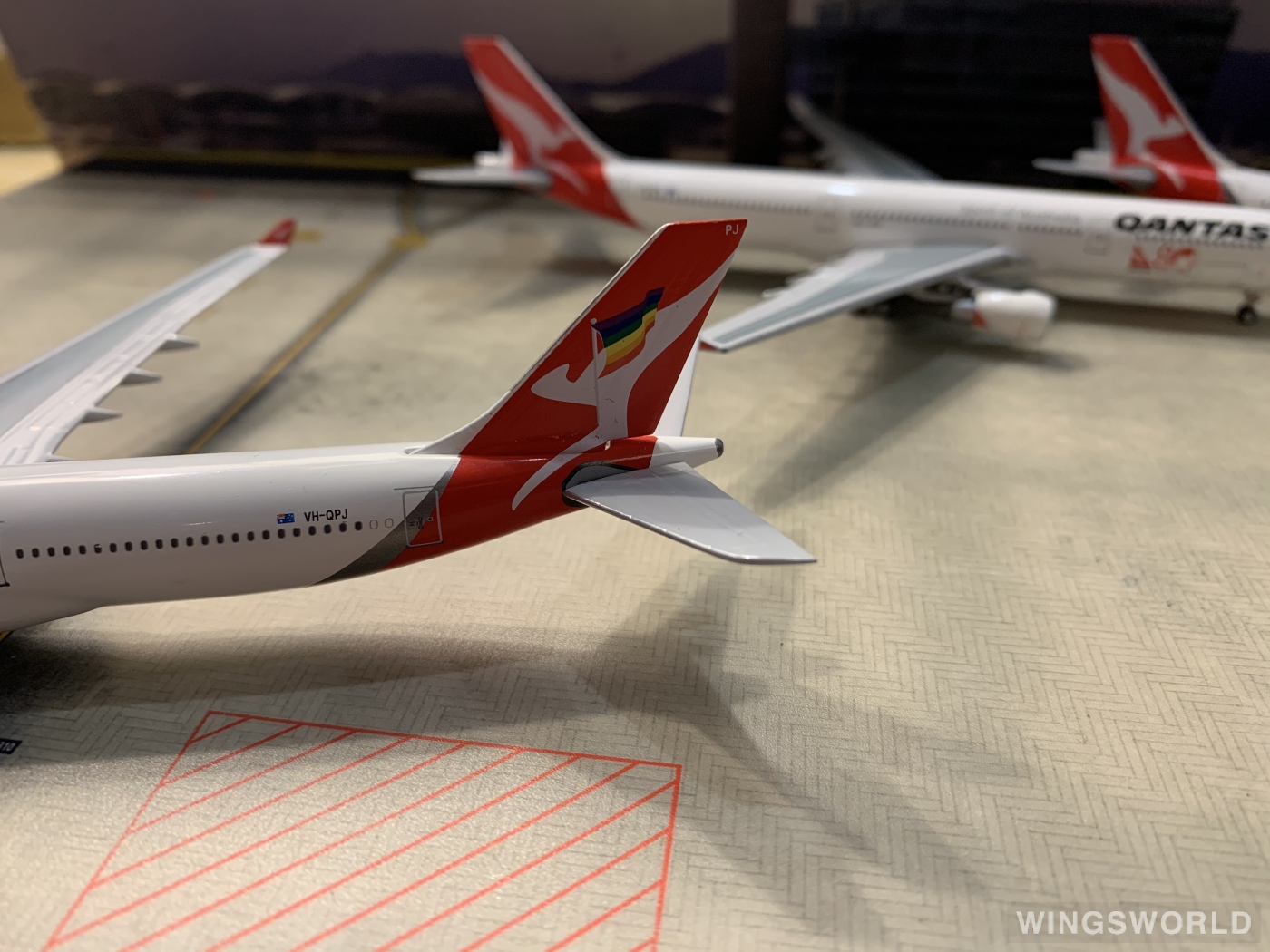AeroClassics 1:400 AC4VHQPJ Qantas 澳洲航空 Airbus A330-300 VH-QPJ