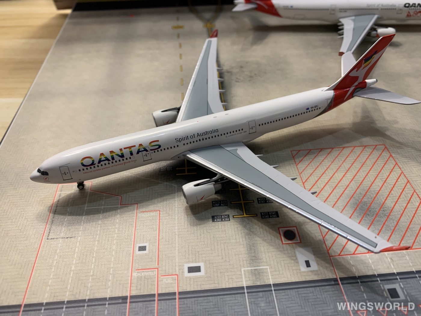 AeroClassics 1:400 AC4VHQPJ Qantas 澳洲航空 Airbus A330-300 VH-QPJ