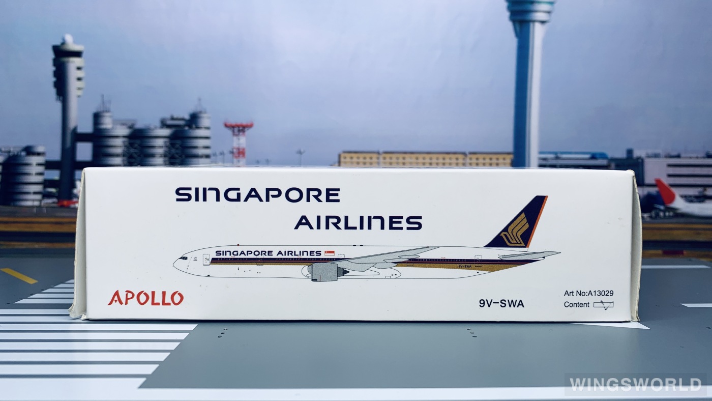 Apollo 1:400 A13029 Singapore Airlines 新加坡航空 Boeing 777-300ER 9V-SWA