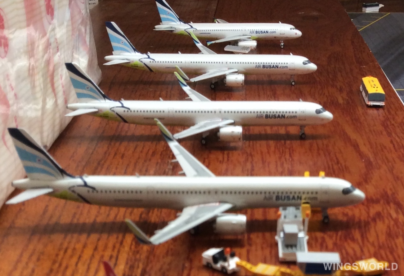 Phoenix 1:400 PH11608 Air Busan 釜山航空 Airbus A321neo HL8366