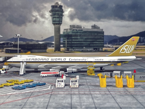 Big Bird 1:400 Boeing 747-200 Seaboard World 海岸世界航空BB4