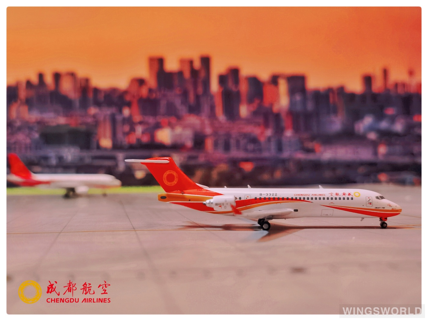 NGmodels 1:400 NG21003 Chengdu Airlines 成都航空 Comac ARJ21-700 B-3328