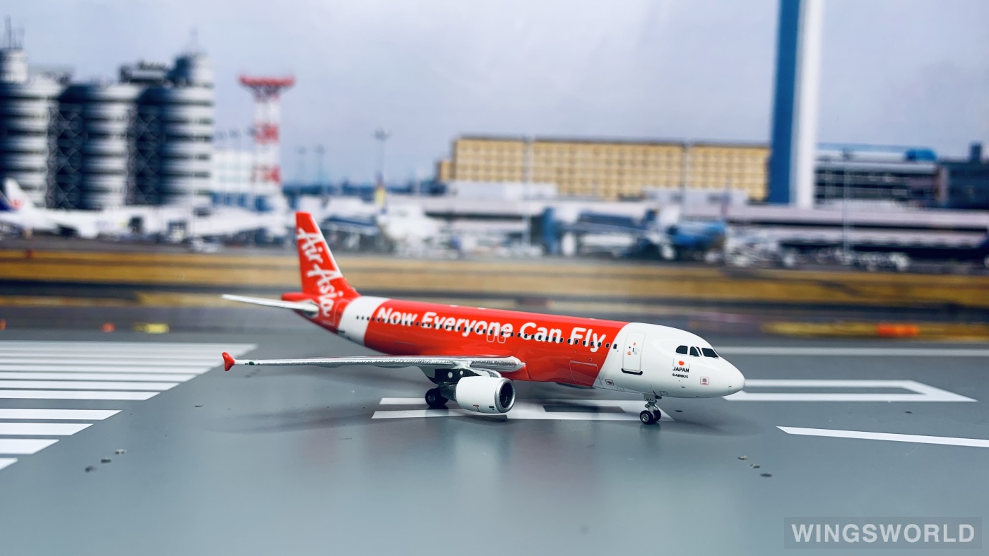 phoenix 1/400 エアアジアジャパン A320 JA02AJ Phoenix Model Die cast Airliners 1:400 Scale ezToys