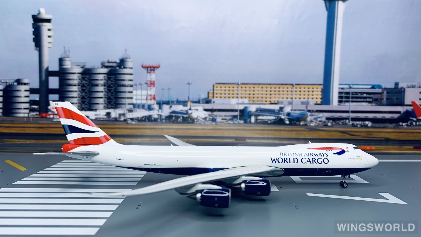 Geminijets 1:400 GJBAW1093 British Airways 英国航空 Boeing 747-8F G-GSSD