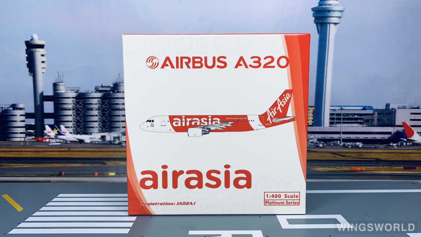 Phoenix 1:400 PH10684 AirAsia 亚洲航空 Airbus A320 JA02AJ