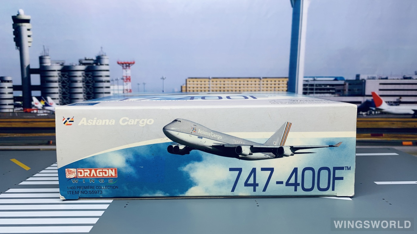 Dragon Models 1:400 55973 Asiana 韩亚航空 Boeing 747-400 HL7436