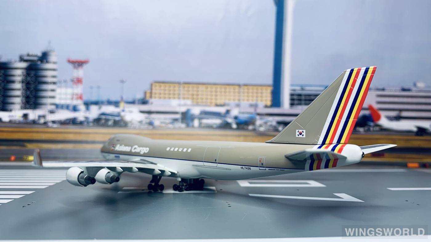 Dragon Models 1:400 55973 Asiana 韩亚航空 Boeing 747-400 HL7436