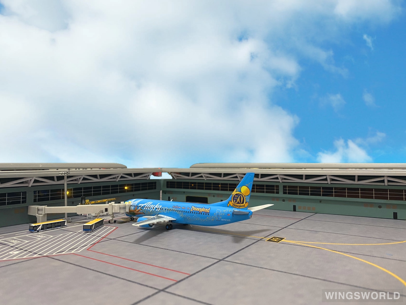 Phoenix 1:200 PH2N791AS Alaska Airlines 阿拉斯加航空 Boeing 737-400 N791AS
