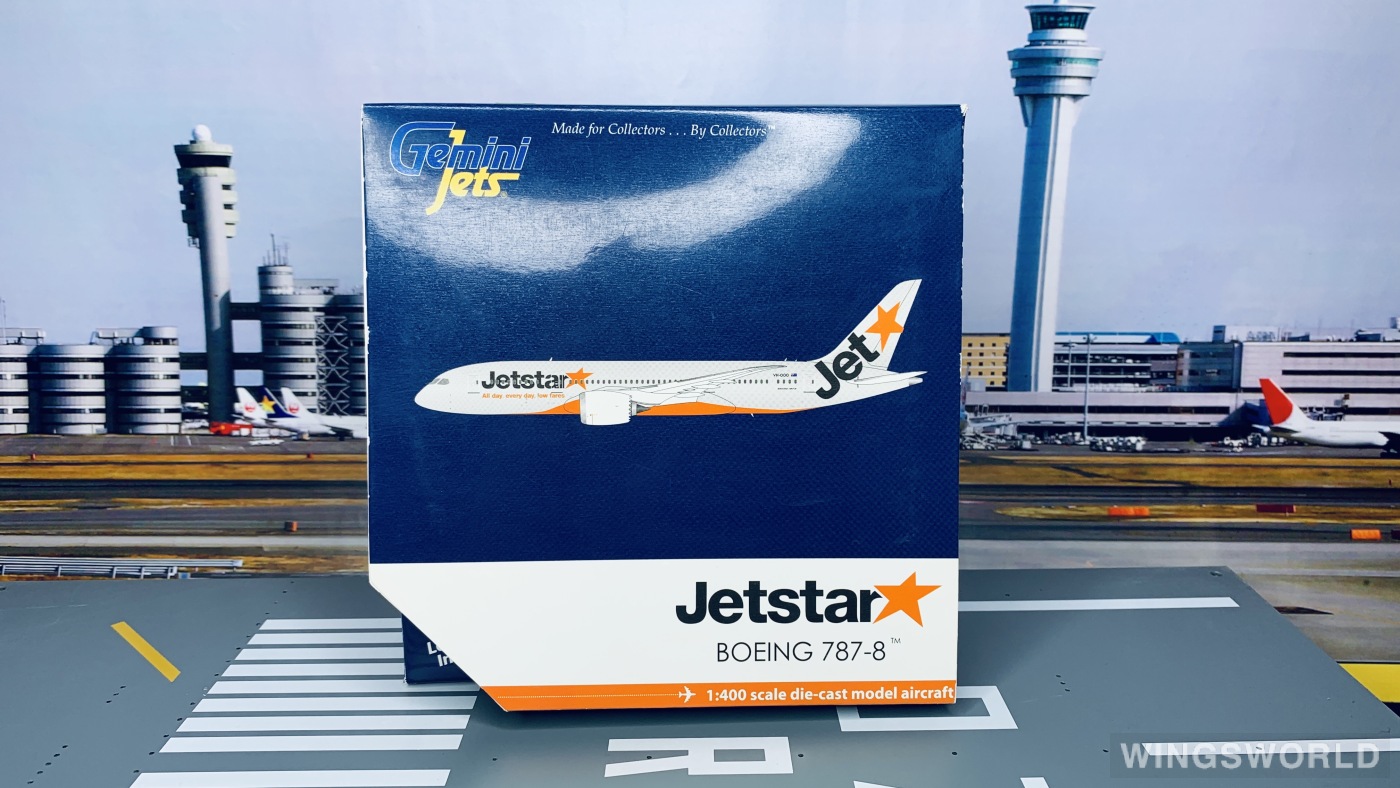 Geminijets 1:400 GJJST1314 Jetstar 捷星航空 Boeing 787-8 VH-VKA