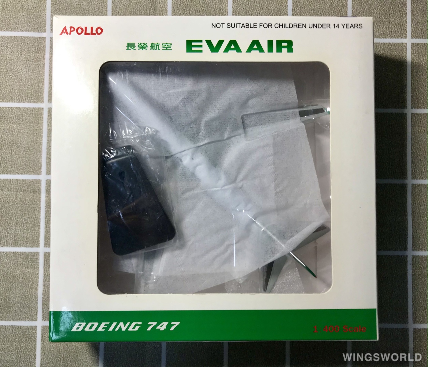 Witty 1:400 A13071 EVA Air 长荣航空 Boeing 747-400 B-16462