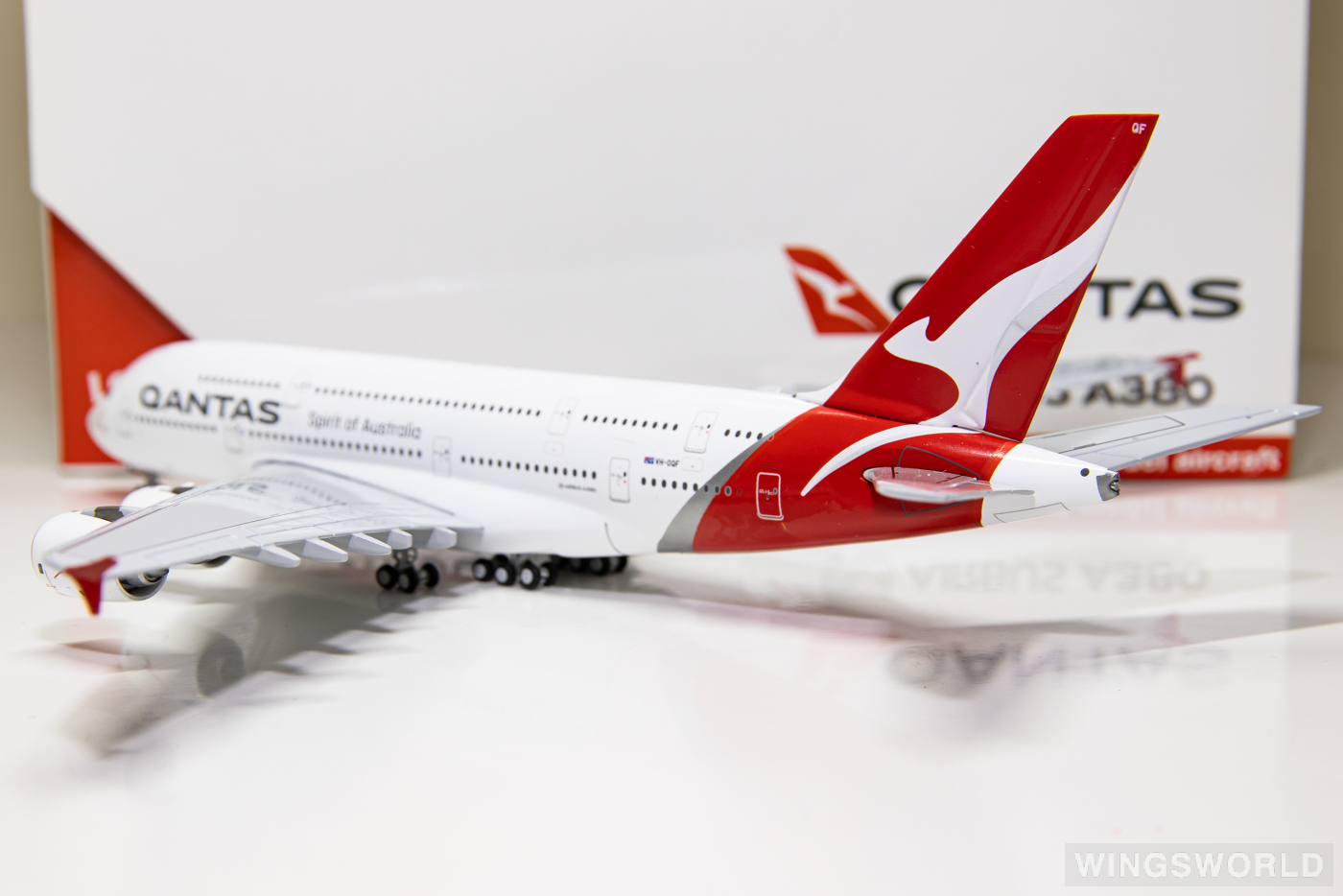 Geminijets 1:400 GJQFA1783 Qantas 澳洲航空 Airbus A380-800 VH-OQF