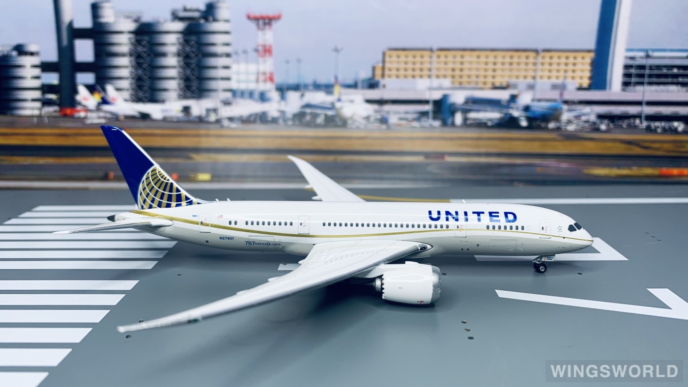 Geminijets 1:400 GJUAL1384 United Airlines 美国联合航空 Boeing 787-8 N27901